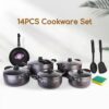 TC 14Pcs Heavy Non-Stick Cooking Pot Sufuria Set