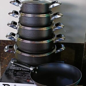 11 pieces Jp non stick cookware set