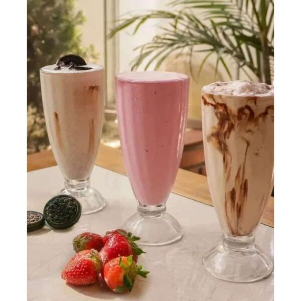 6 PCS SET OF MILK SHAKE/ SMOOTHIE GLASSES - Image 3