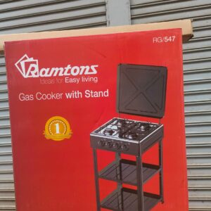 Ramtons 4 burner standing cooker with shelf