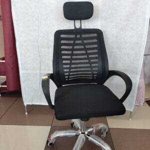 Secretarial Mesh Office Chair with Headrest