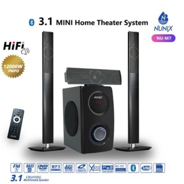 NUNIX (NU-M7) HOME THEATRE SPEAKER SYSTEM