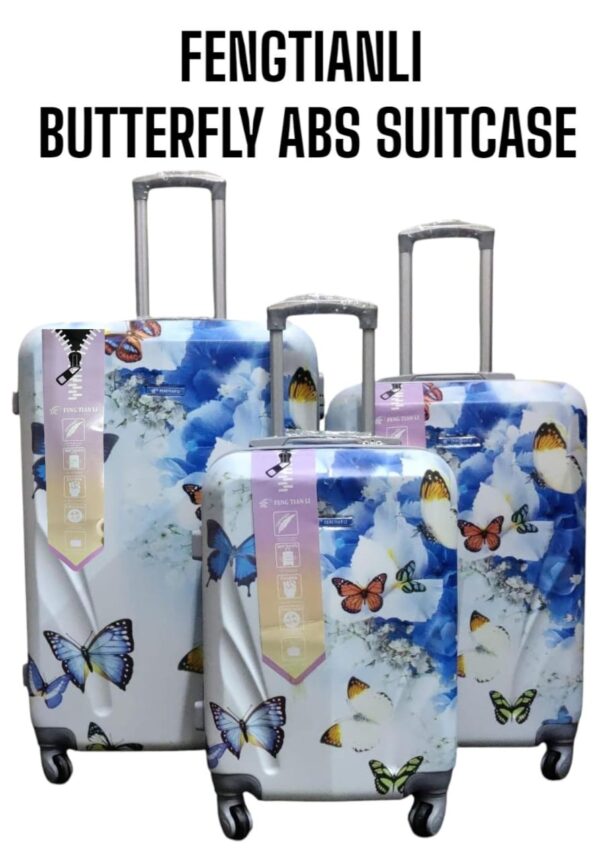 3 IN 1 FENGTIANLI BUTTERFLY ABS FIBER SUITCASES