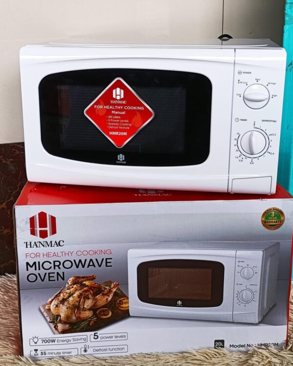 HANMAC (HMR20M) MANUAL MICROWAVE OVEN - WHITE