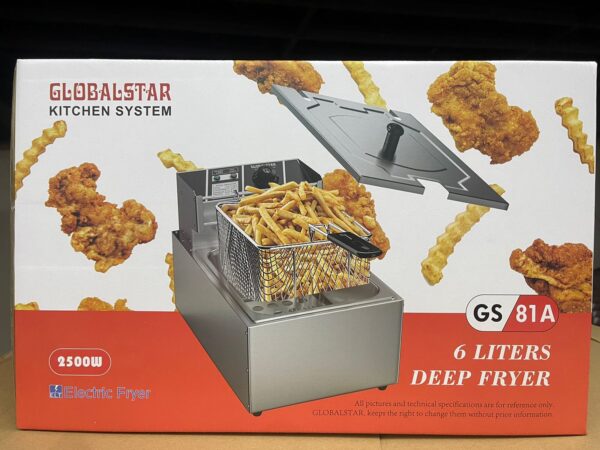 6 L GLOBALSTAR STAINLESS STEEL SINGLE DEEP FRYER