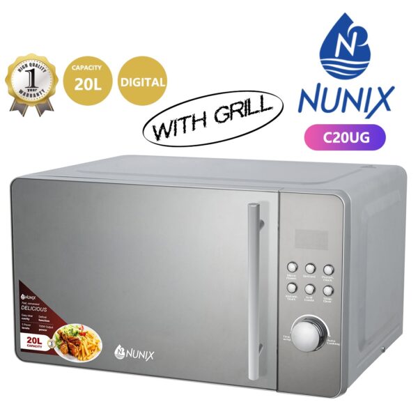 NUNIX (C20UG) DIGITAL MICROWAVE OVEN WITH GRILL