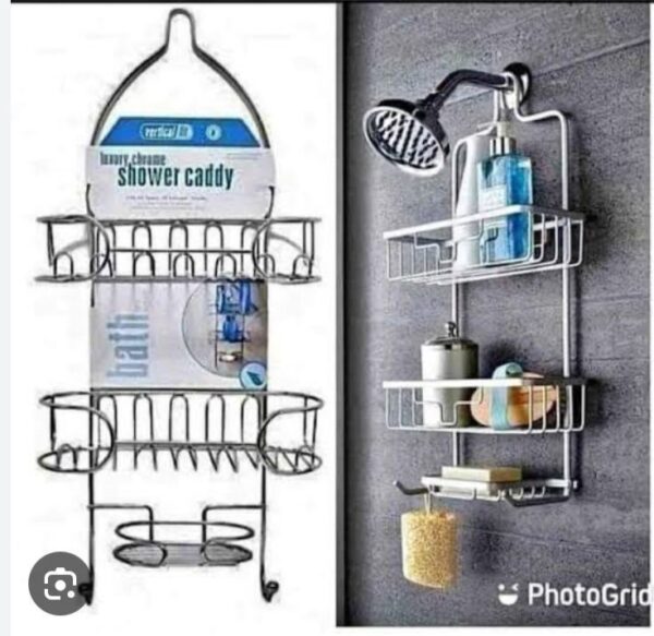 3 TIER STAINLESS STEEL SHOWER CADDY