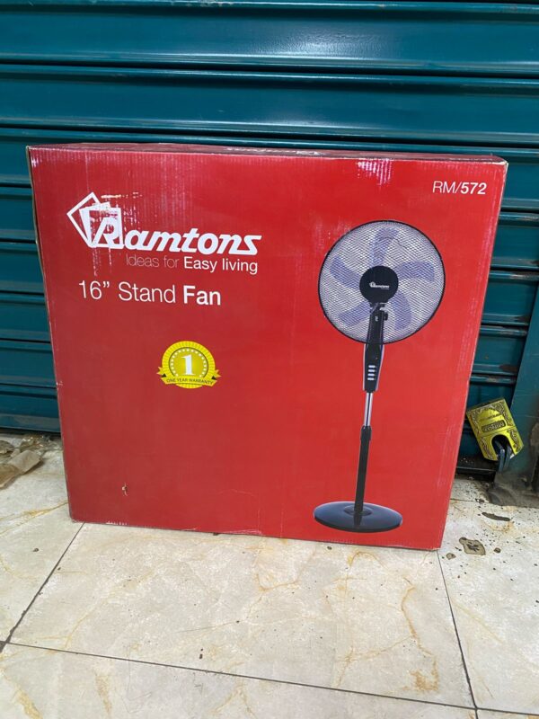 RAMTONS (RM/572) BLACK ECONO STANDING FAN