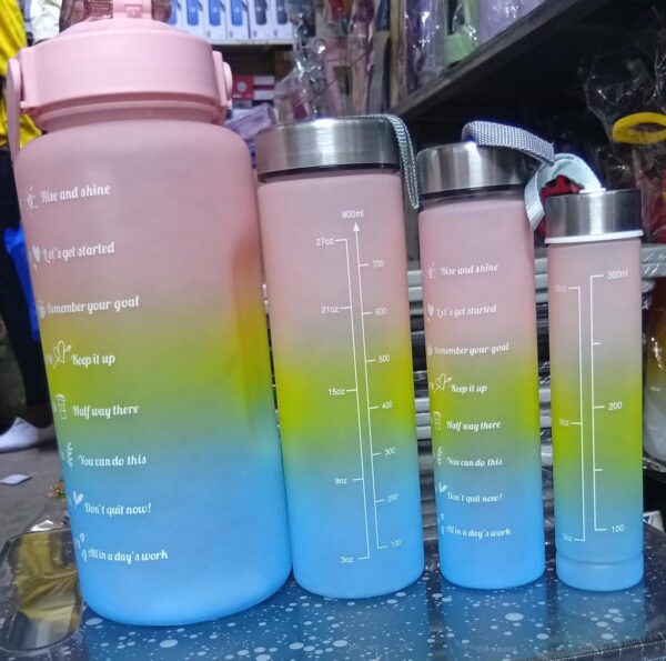 4 IN 1 MOTIVATIONAL WATER BOTTLES