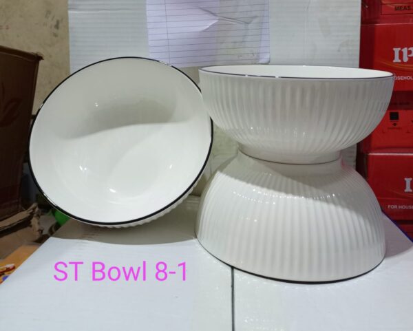 6 PCS SET OF CONCISE CERAMIC BOWLS