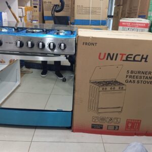 60*80 Unitech 5 burner freestanding full gas cooker