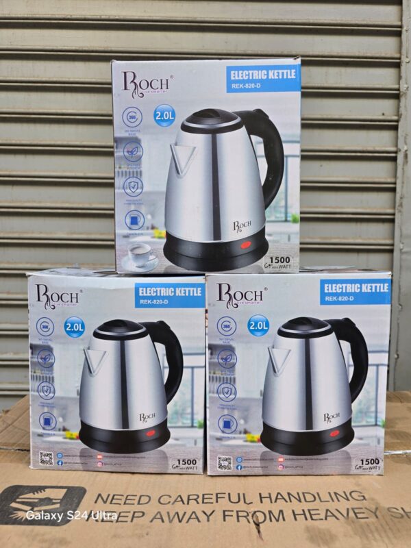 2 L ROCH STAINLESS STEEL ELECTRIC KETTLE