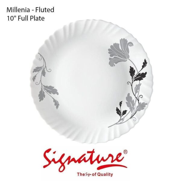 6 PCS SET OF SIGNATURE CERAMIC DINNER PLATES - Image 3