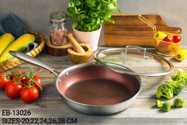 EDENBERG NON STICK FRYING PAN WITH LID