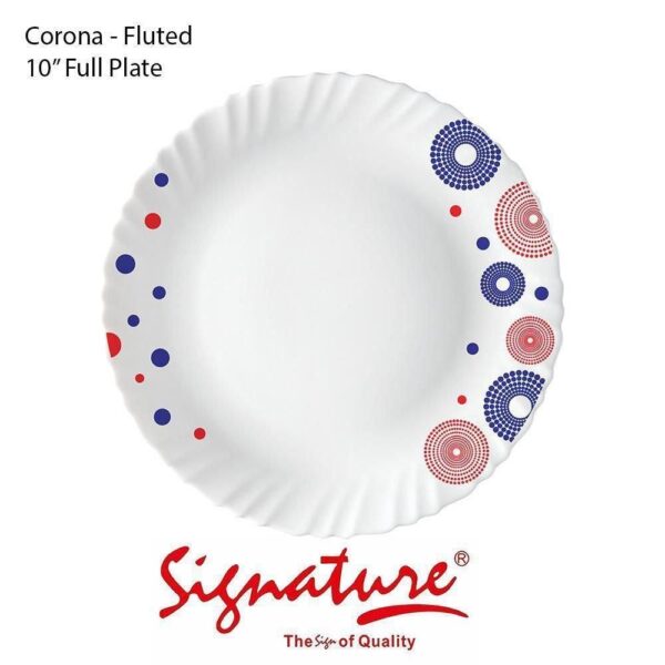 6 PCS SET OF SIGNATURE CERAMIC DINNER PLATES