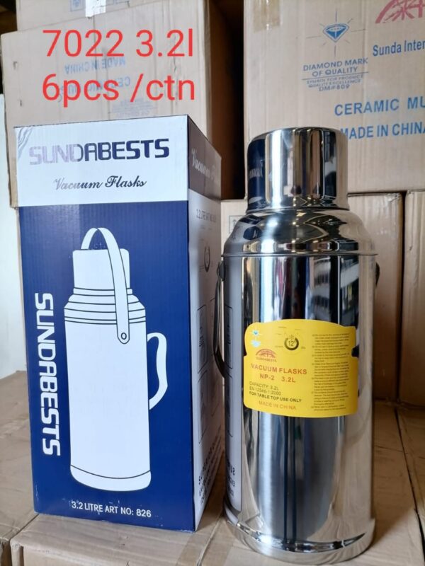 3.2 L SUNDABEST STAINLESS STEEL THERMOS FLASK