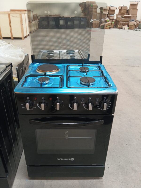 50*55 VOLSMART 3+1 JET STANDING COOKER WITH ELECTRIC OVEN.