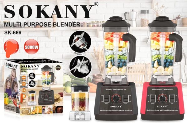 2 IN 1 SOKANY COMMERCIAL BLENDER (SK-666)