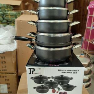 JAMES POT BLACK COOKWARE SET