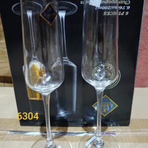 6 PCS LONG CHAMPAGNE GLASSES