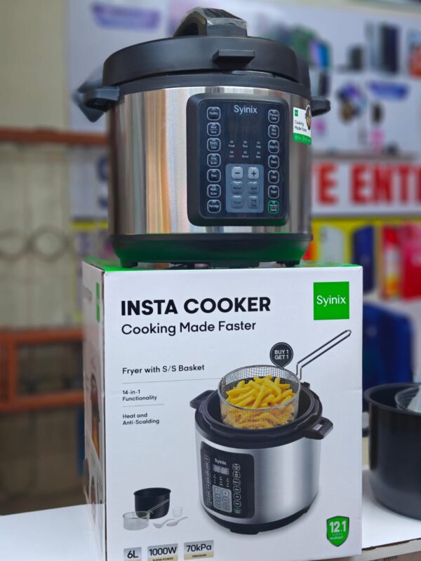 6 LITRES SYINIX ELECTRIC PRESSURE COOKER
