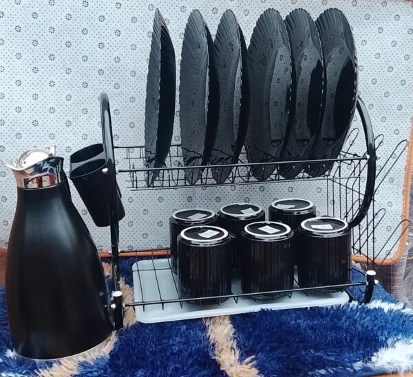 13 PCS BLACK SERVEWARE SET