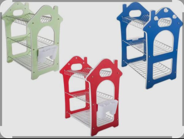 3 TIER WOODEN DISH RACK