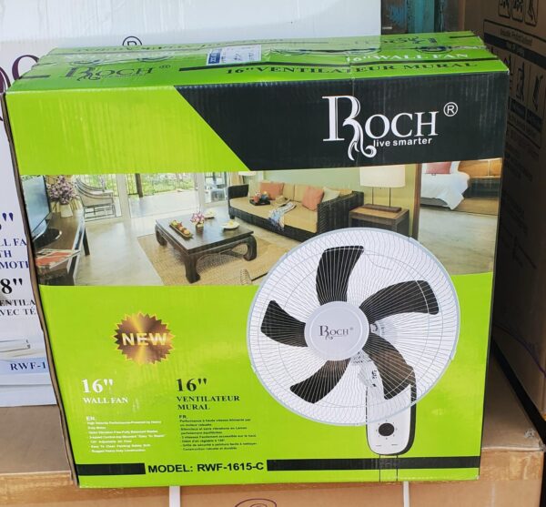 ROCH 16 INCH WALL FAN WITH 5 BLADES